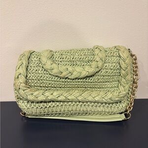 Braided Green Women's Bag